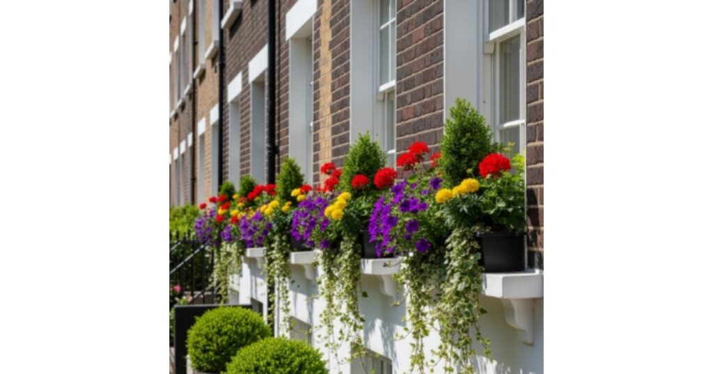 Add a splash of color and life with window planters that bring your trims to life.