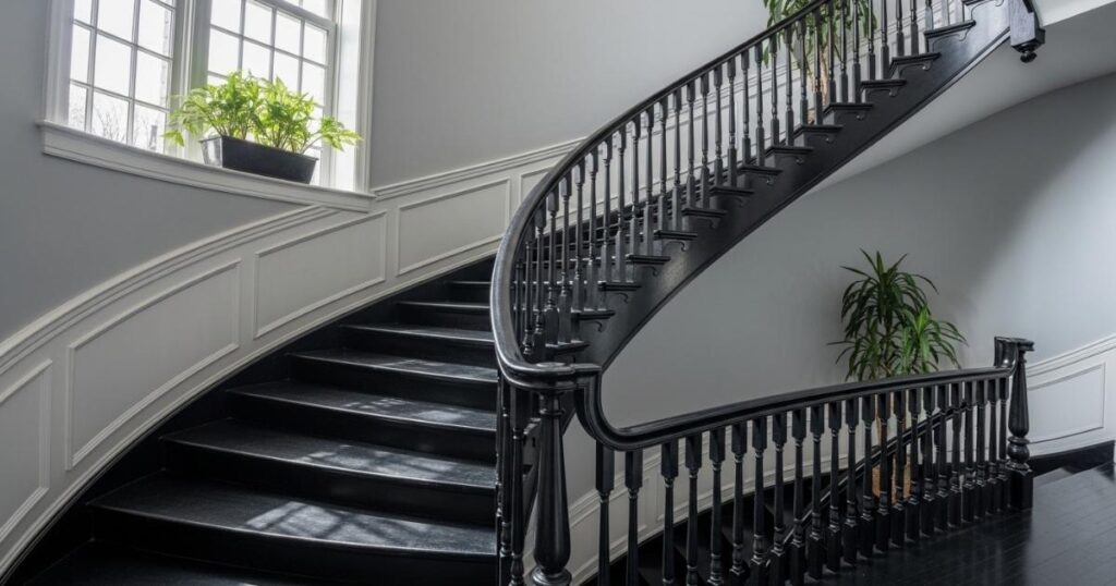 Black Painted Stairs Ideas
