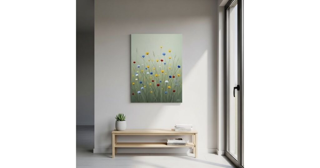 Bring the outdoors in with a minimalist wildflower meadow.