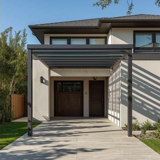 Contemporary Metal Carport
