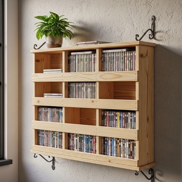 Hanging DVD Shelf Storage