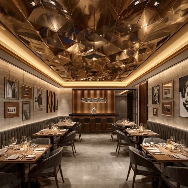 Metallic Accents Ceilings