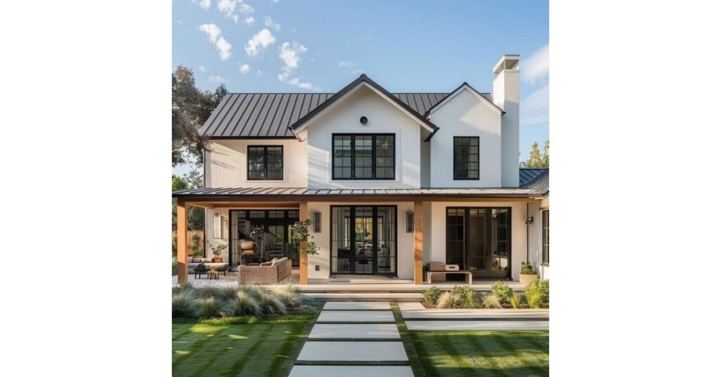 Modern Farmhouse Serenity with Clean Lines and Inviting Outdoor Living