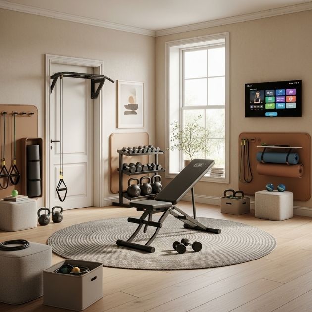 Modular Exercise Equipment Living Room Gym Combo
