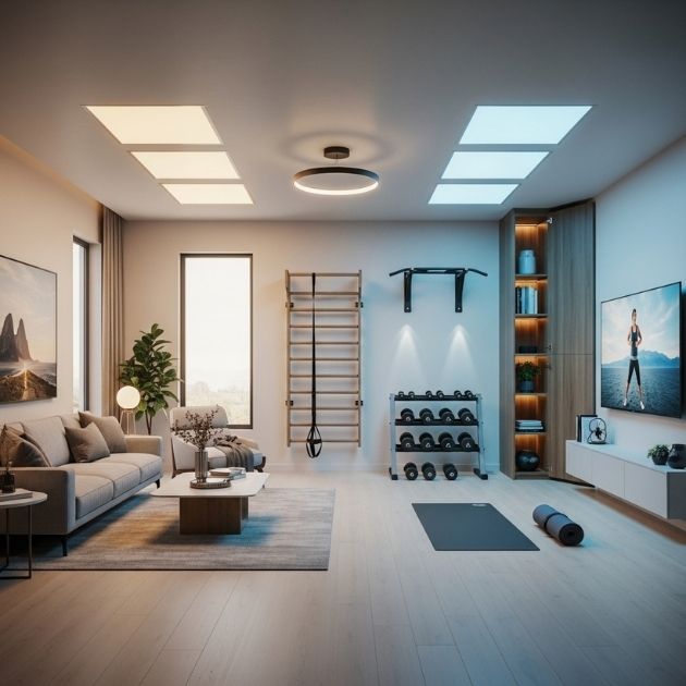 Multi-Functional Lighting Living Room Gym Combo