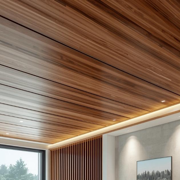 Natural Wood Panels Ceiling