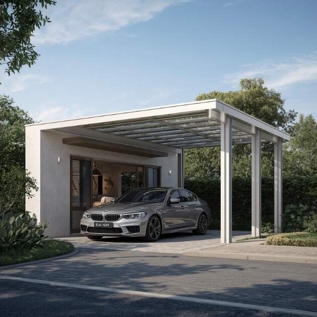 Open and Airy Design Carport