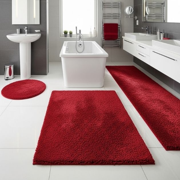 Red Bath Mats