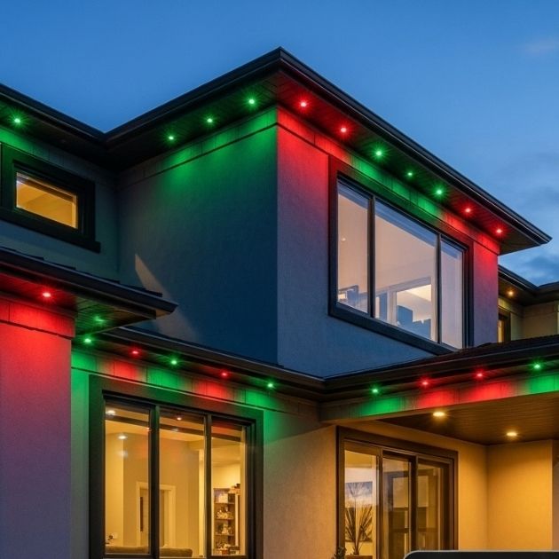 Seasonal Lighting with Smart Controls Soffit Lighting