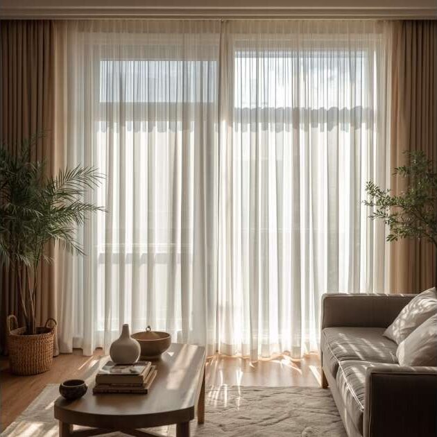 Soften the Look with Sheer Curtains