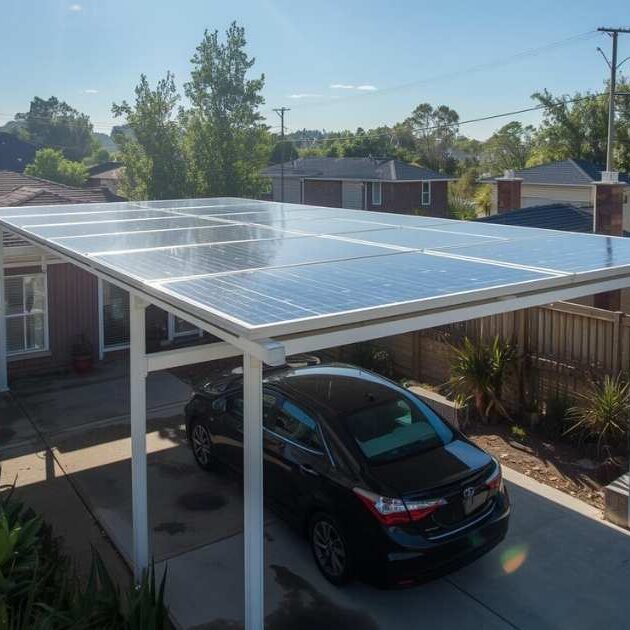 Solar Panel Roof Carport