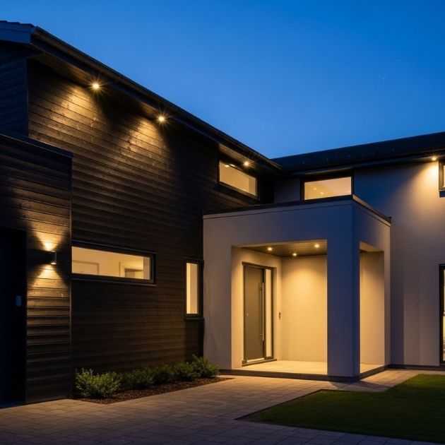 Spotlight Your Entrances Soffit Lighting