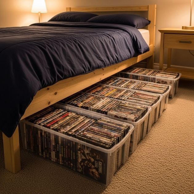 Underbed DVD Storage