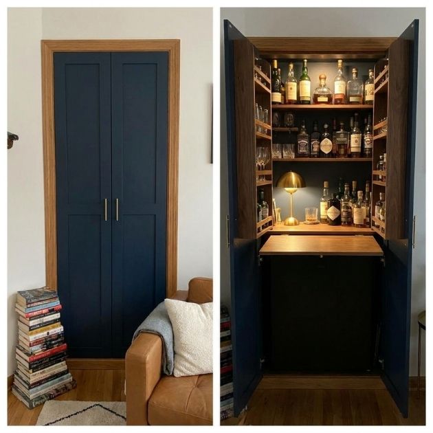 Closet-to-Corner Bar Conversion