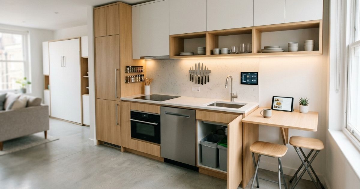 14+ Smart Compact Studio Kitchen Ideas for Small Spaces 