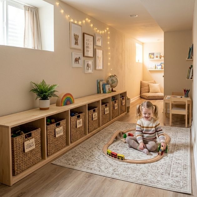Create a Kids Corner With Low Toy Storage