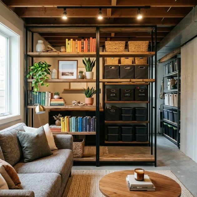 Divide Zones With Open Shelving