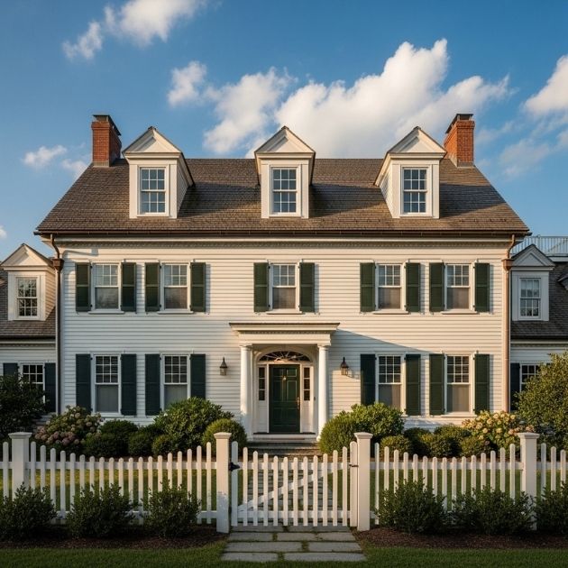 Dormers maintain symmetry and add authenticity to colonial-style homes. #ColonialStyle #ArchitectureInspiration