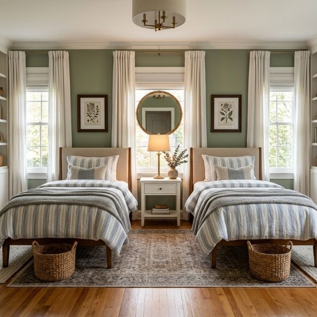 Go Symmetrical With Two Twin Beds