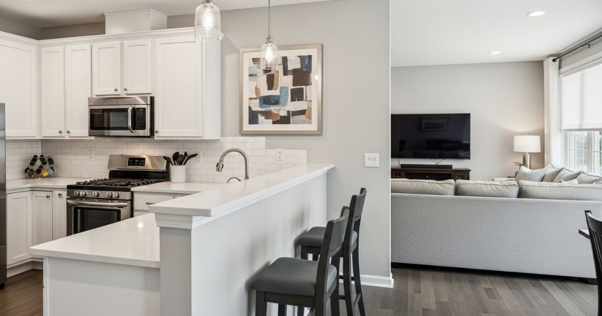 17+ Stylish Half Wall Ideas Between Kitchen and Living Room 
