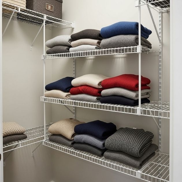 Install an Extra Wire Shelf Where You Need It