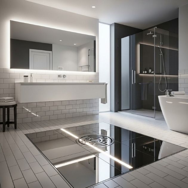 Mirrored Finish Drains