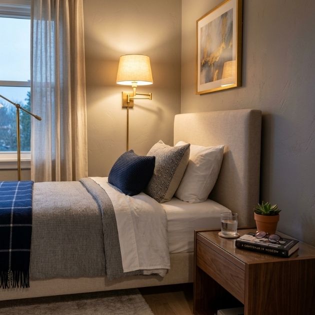 Mount Wall Sconces to Free Up Space