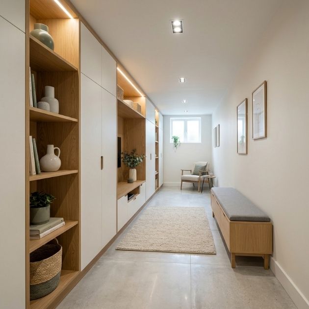 Run a Storage Spine Along One Wall