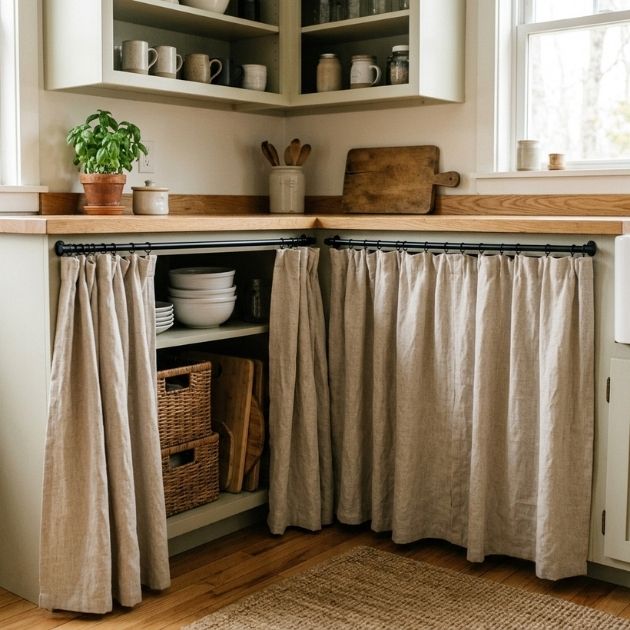 Swap Some Doors for a Curtain