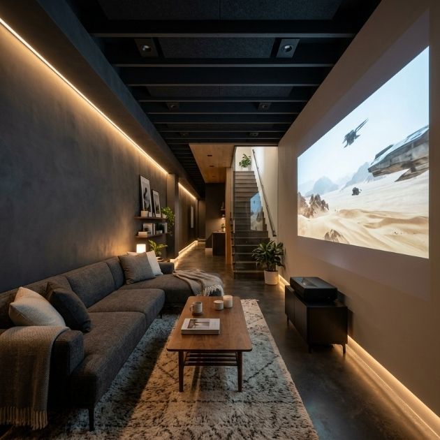 Swap the TV for a Projector Wall