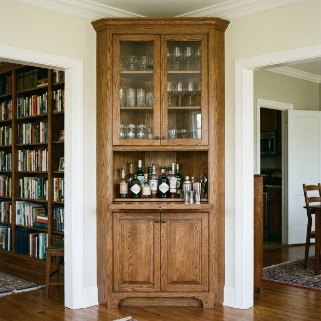 Tall Corner Cabinet Bar