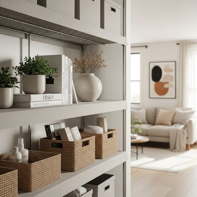 Try Shelf Covers for a Built-In Look