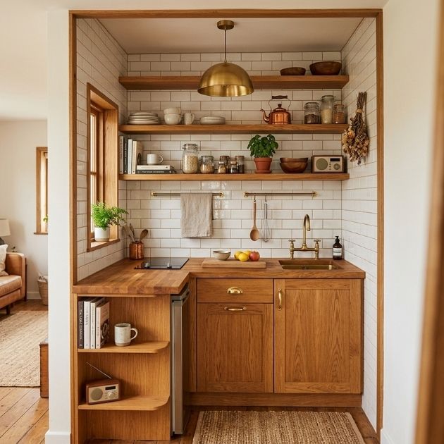 Tuck the Kitchen Into a Nook