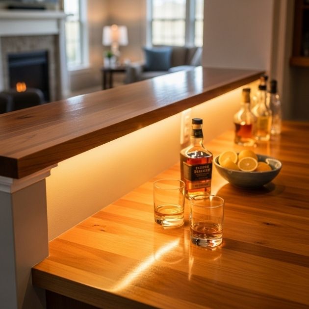 Under-Ledge Lighting for Soft Separation