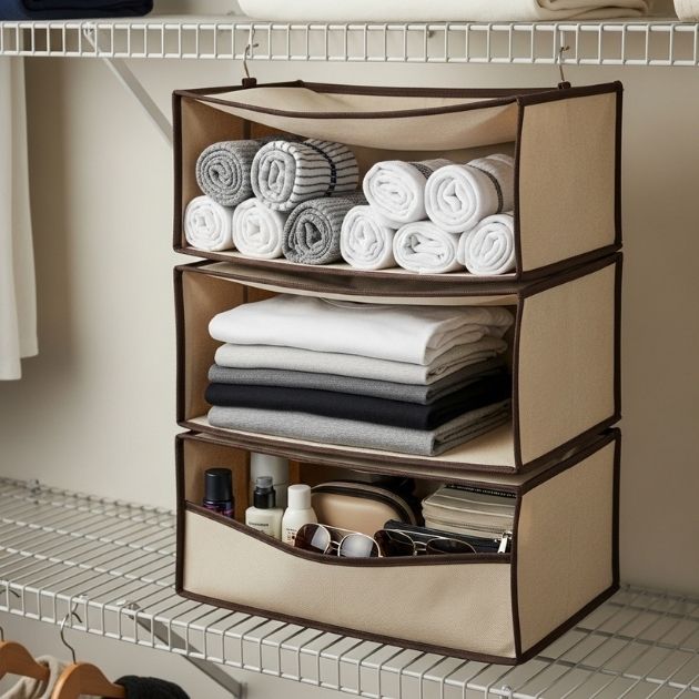 Use the Back Wall With a Short Wire Shelf Run