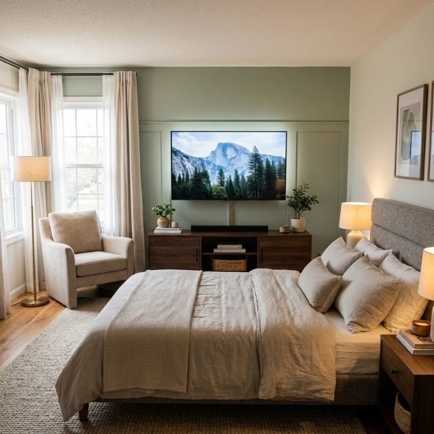 TV-Friendly Bedroom Layout