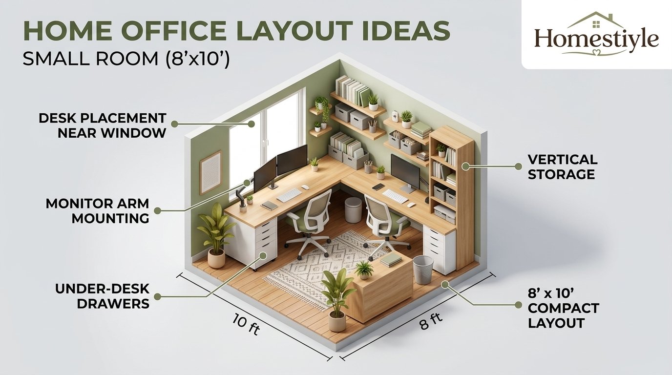 Home Office Layout Ideas Small Room