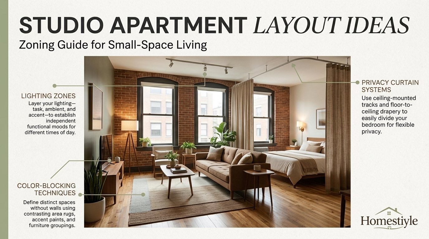 Studio Apartment Layout Ideas