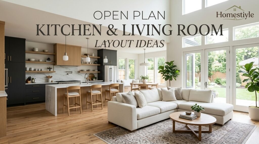Open Plan Kitchen Living Room Layout Ideas