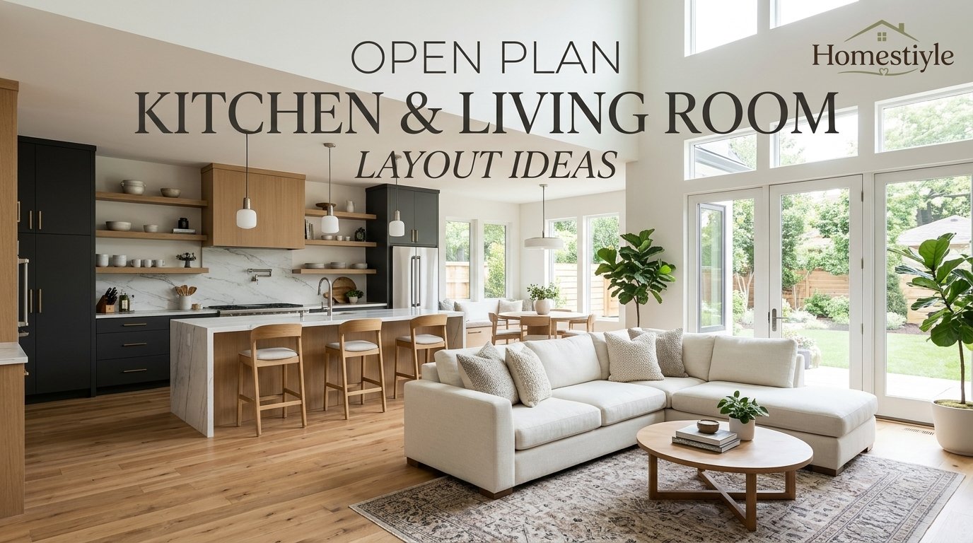 Open Plan Kitchen Living Room Layout Ideas: Layout Chooser, Zoning ...